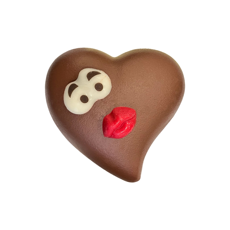 Mini coeur pralinés chocolat au lait bio