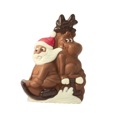 Père noël luge chocolat au...