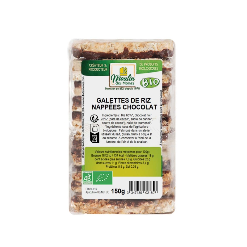 Galettes de riz et chocolat bio