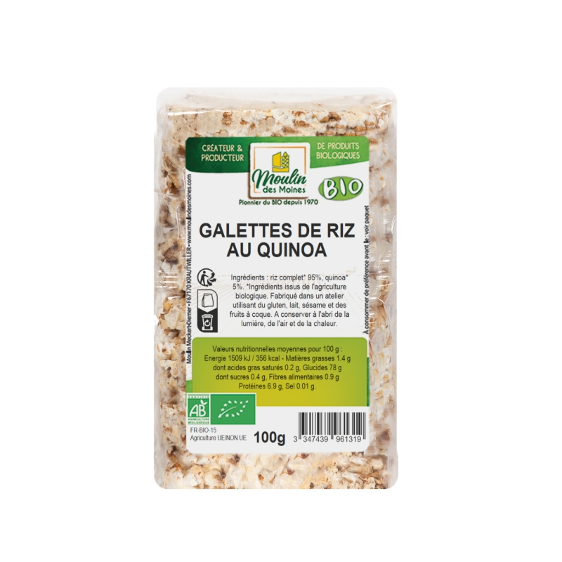 Galettes de riz au quinoa bio