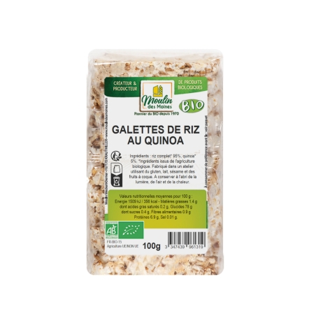 Galettes de riz au quinoa bio