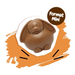 Mini lapin chocolat au lait bio