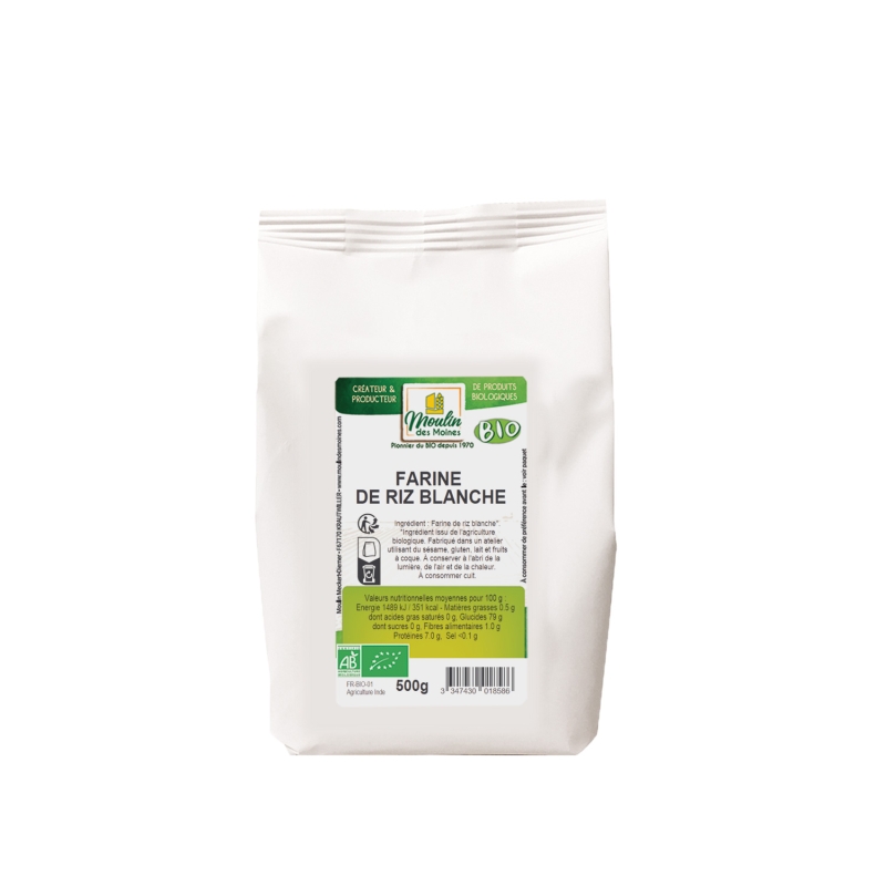 Farine de riz blanc bio