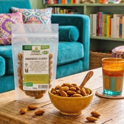 Amandes au curry bio