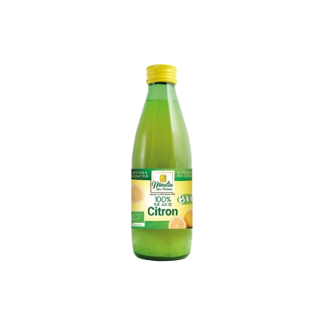 Jus de citron 100% pur jus bio