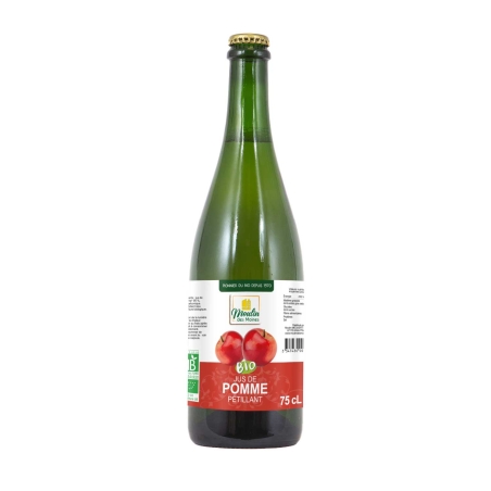 Jus de pomme pétillant bio