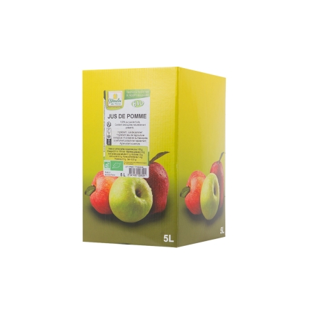 Jus de pomme en Bag-in-Box bio