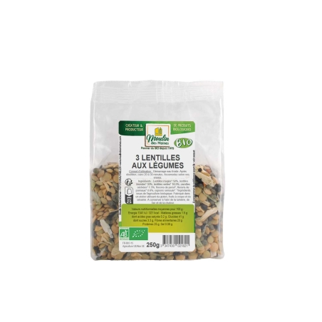 Trio de lentilles aux...