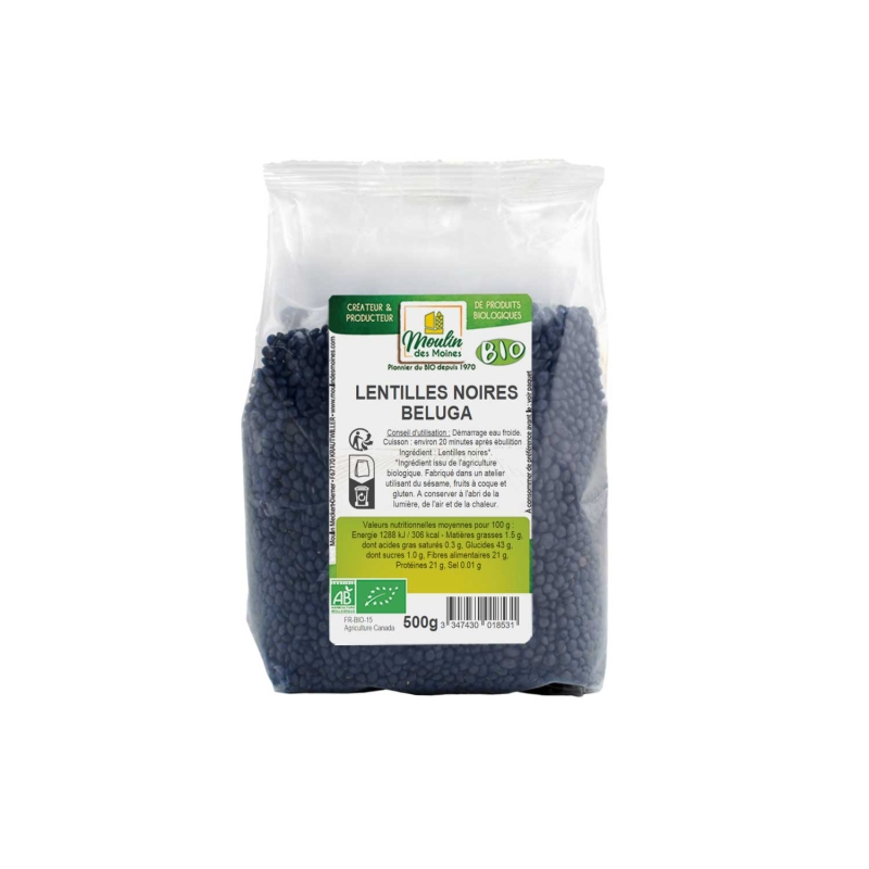 Lentilles noires Beluga bio