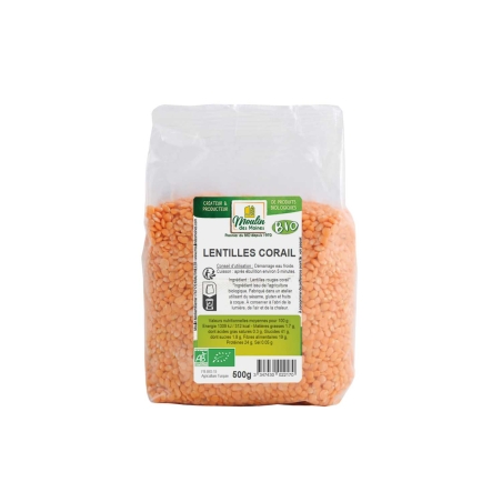 Lentilles rouges corail bio