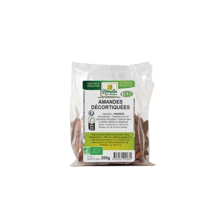 Amandes décortiquées bio
