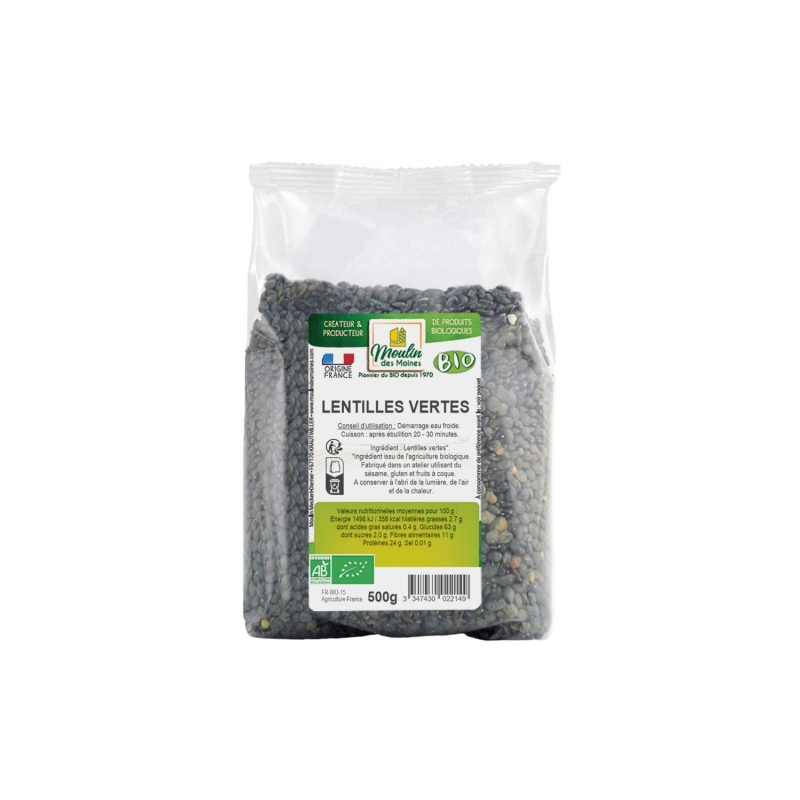 Lentilles vertes bio