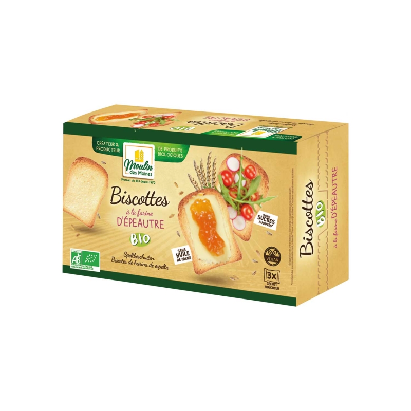 Biscottes d'épeautre bio