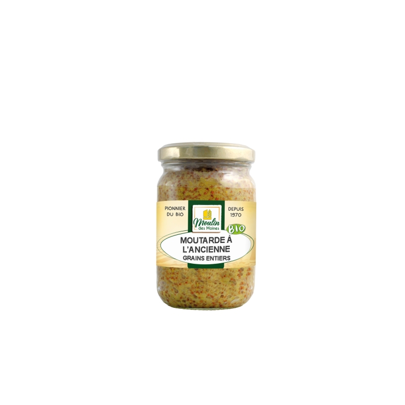 Moutarde de Dijon à l'ancienne bio