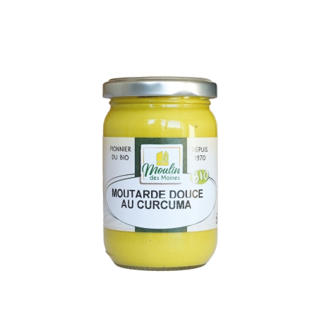 Moutarde douce au curcuma bio