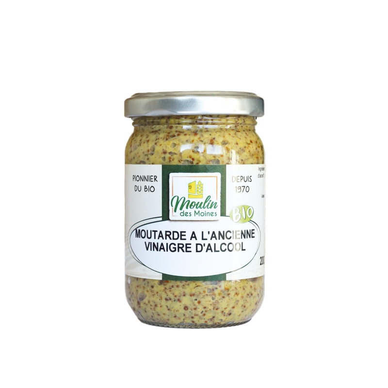 Moutarde ancienne au vinaigre d'alcool bio