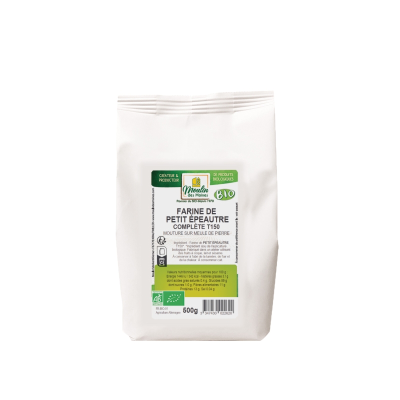 Farine de petit épeautre complète T150 meule de pierre bio
