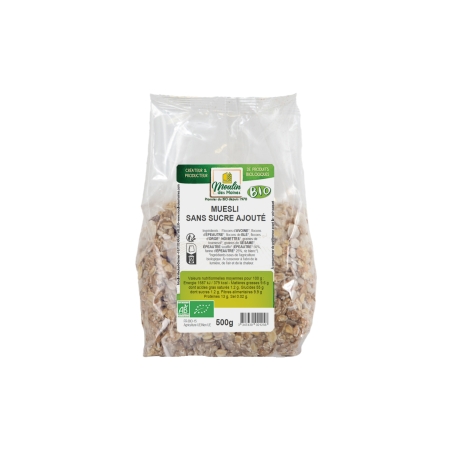 Muesli sans sucre ajouté bio