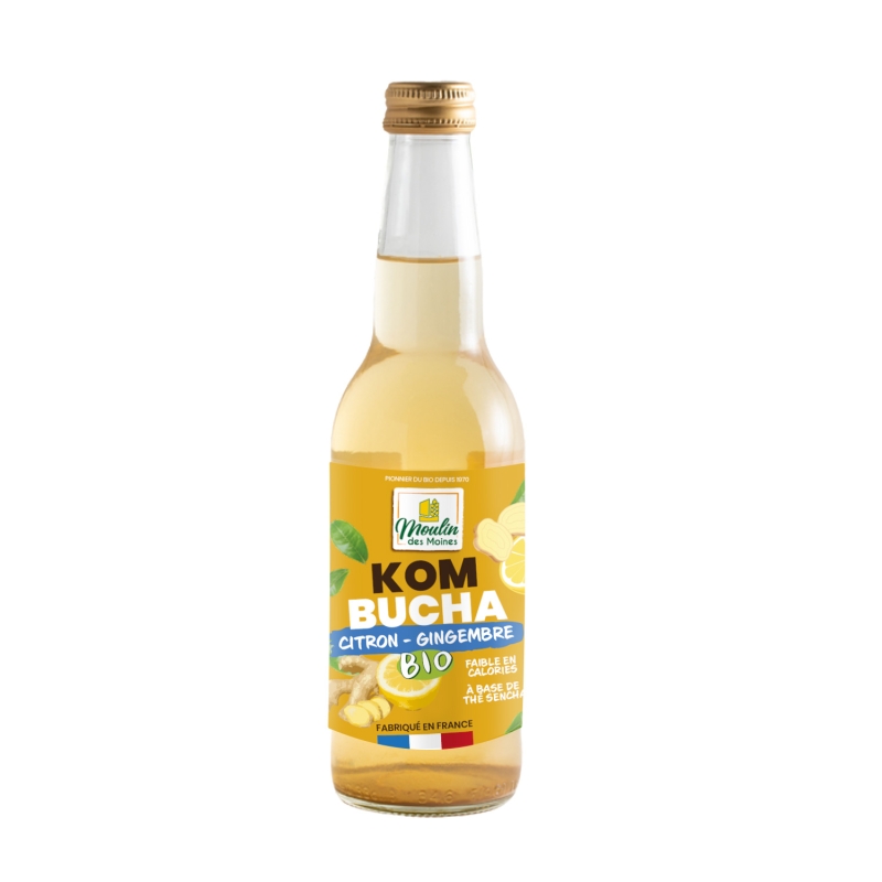 Kombucha citron gingembre bio