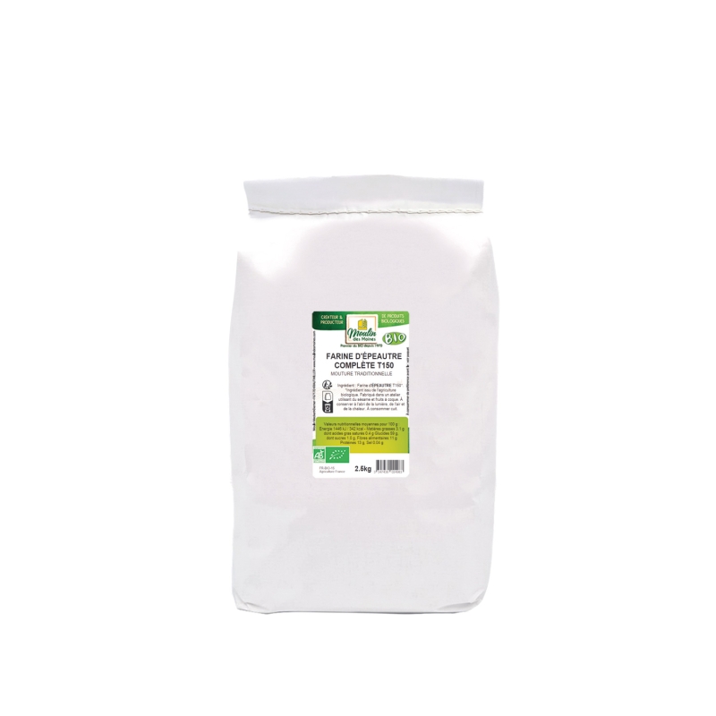 Farine d'épeautre complète T150 en vrac bio