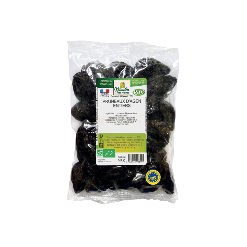 Pruneaux d'Agen avec noyaux bio
