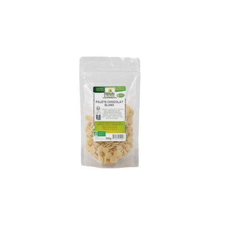 Palets de chocolat blanc bio