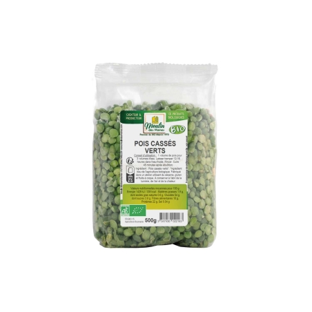 Pois cassés verts bio