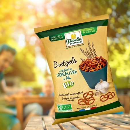 Bretzels d'épeautre à l'ail...