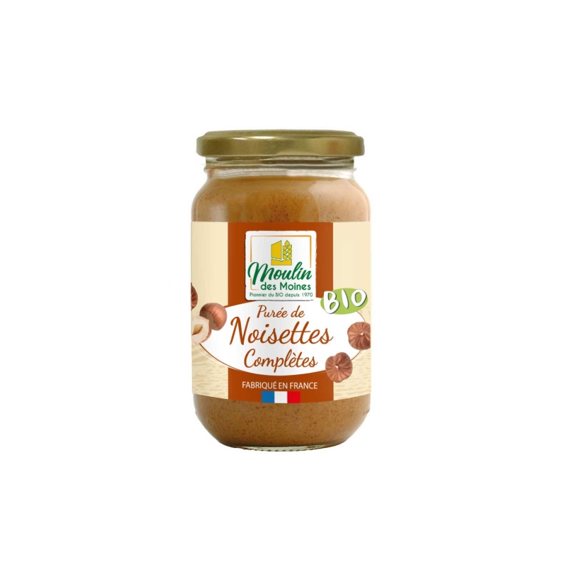 Purée de noisettes complètes bio