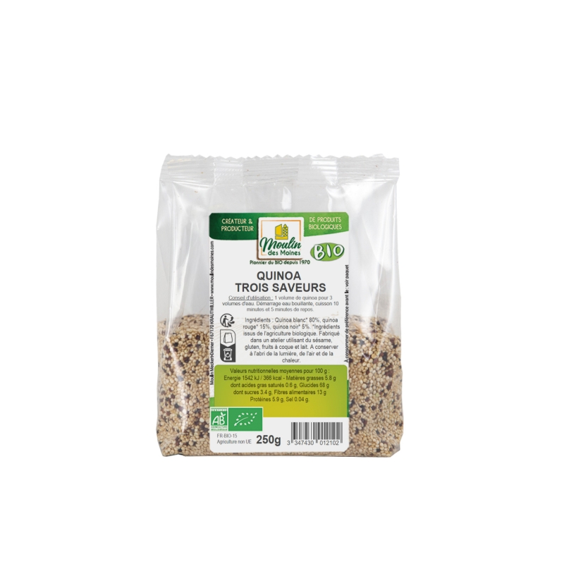 Quinoa 3 saveurs bio