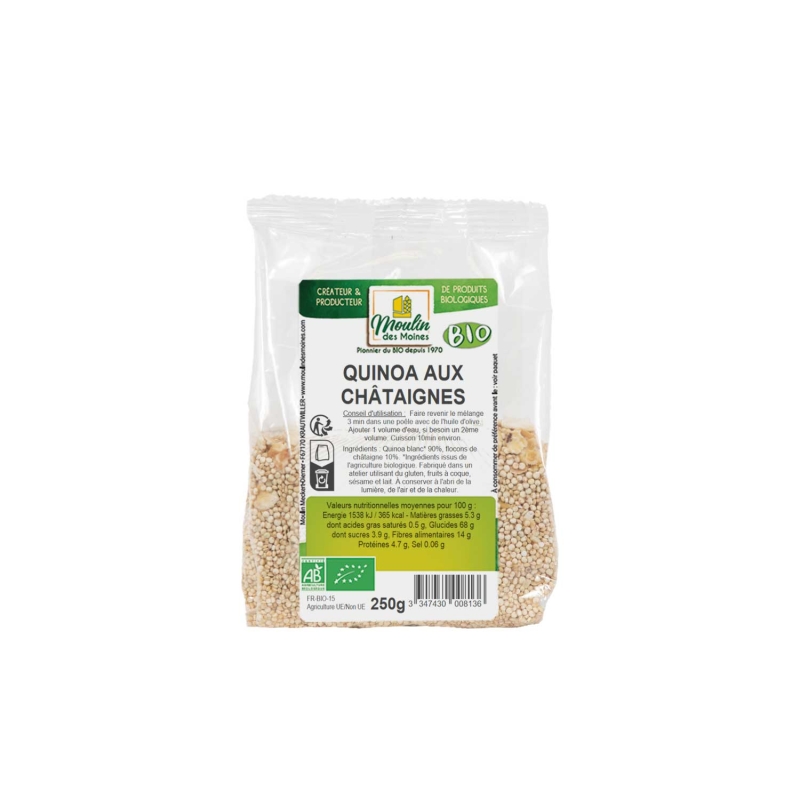 Quinoa aux châtaignes bio
