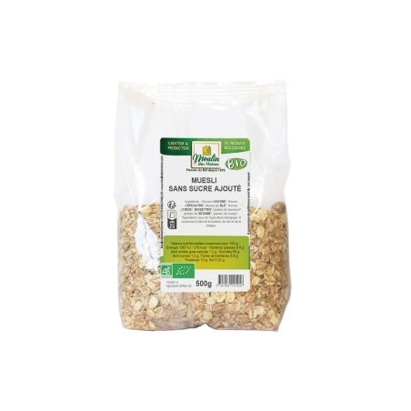 Muesli sans sucre ajouté bio