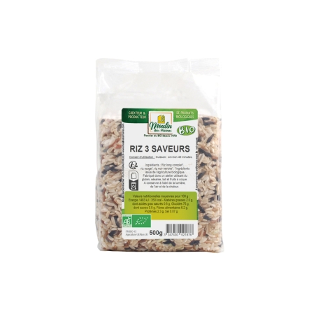 Riz 3 saveurs bio
