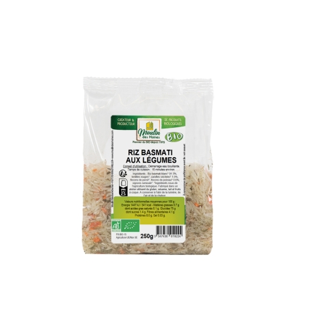Riz basmati aux légumes bio