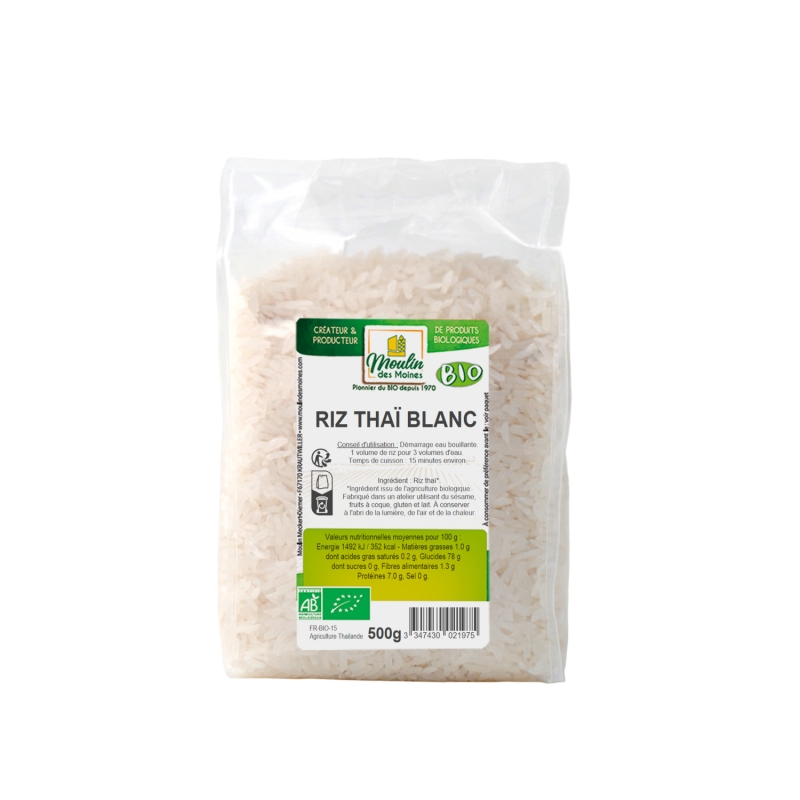 Riz thaï blanc bio