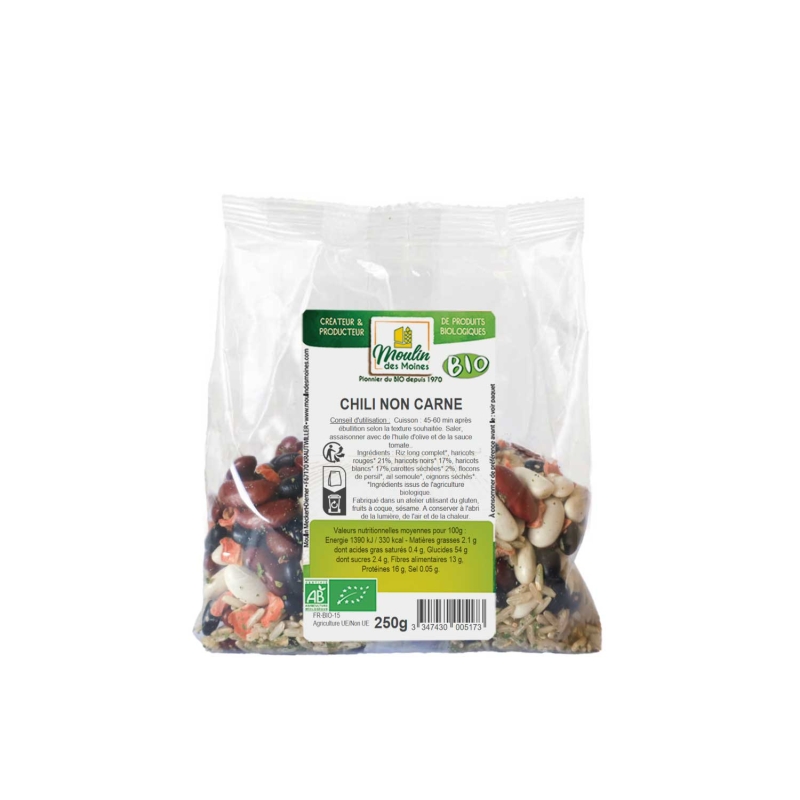 Chili non carne aux légumes bio