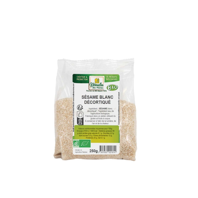 Graines de sésame blanc bio