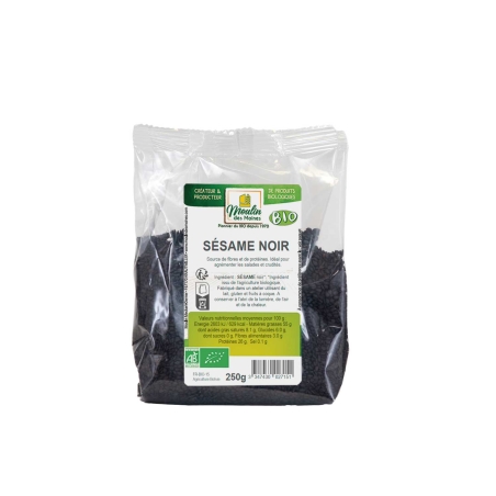 Graines de sésame noir bio