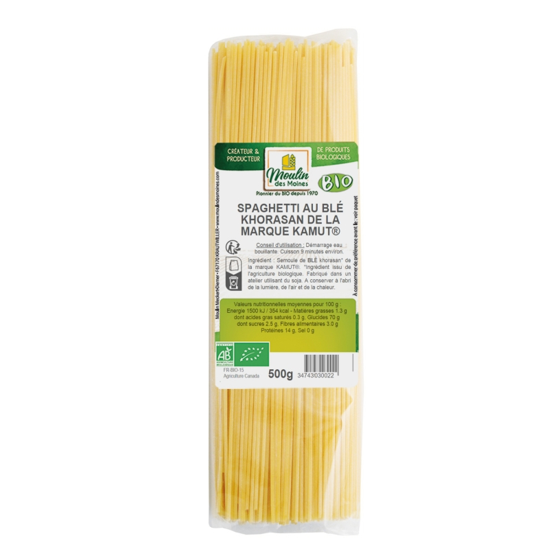 Spaghetti de blé Khorasan KAMUT® bio