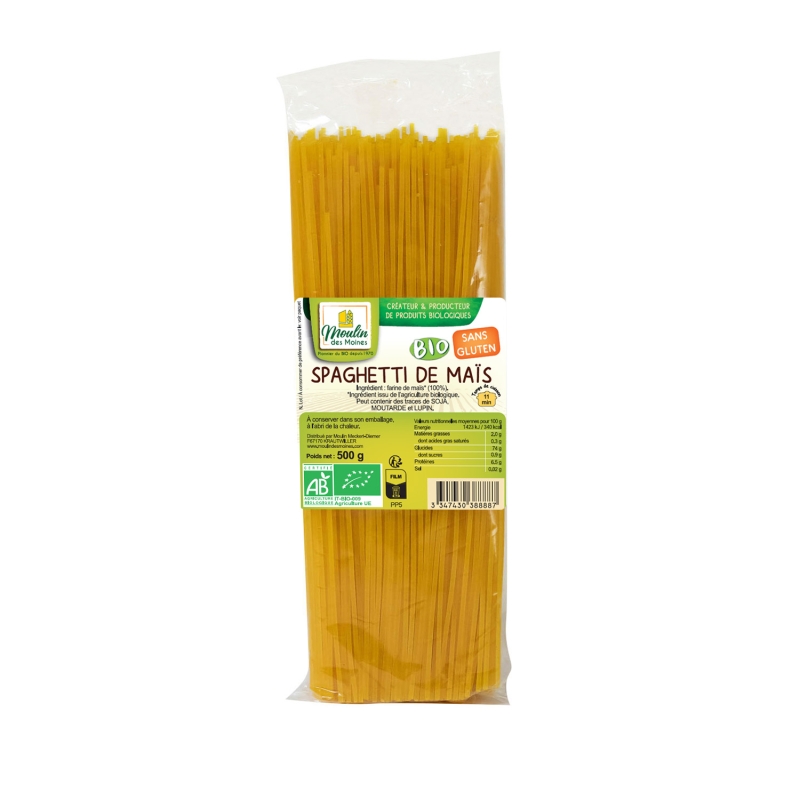 Spaghetti de maïs sans gluten bio
