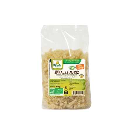 Spirales au riz sans gluten...