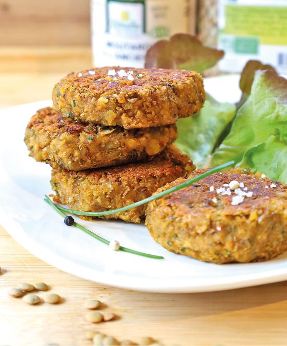 Steaks de lentilles bio (vegan)