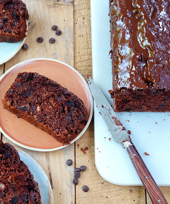 Cake au chocolat moelleux - vegan