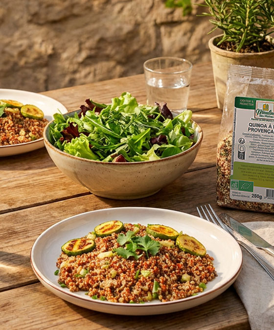 Recette lunch veggie minute