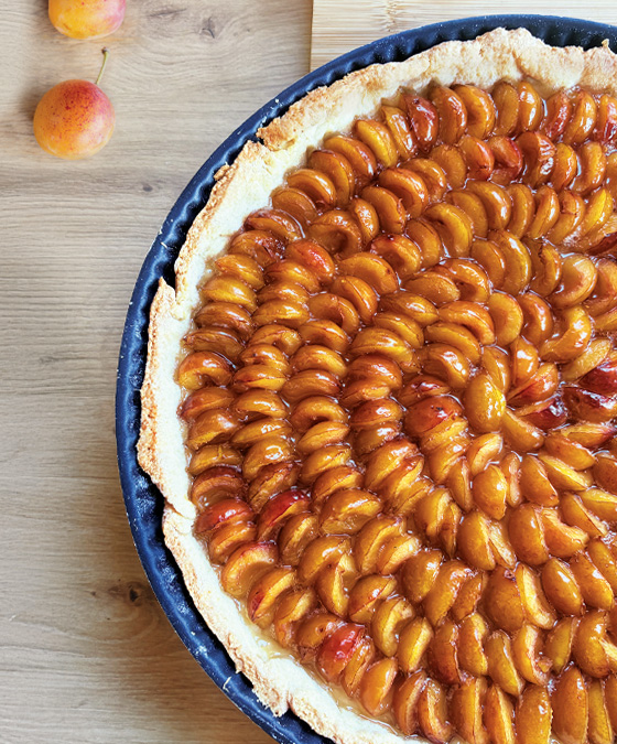 Tarte aux mirabelles, sans oeufs
