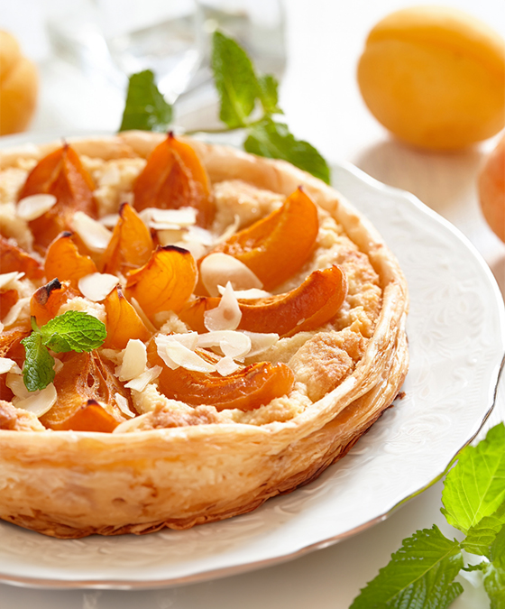 Tarte aux abricots et crème d'amande